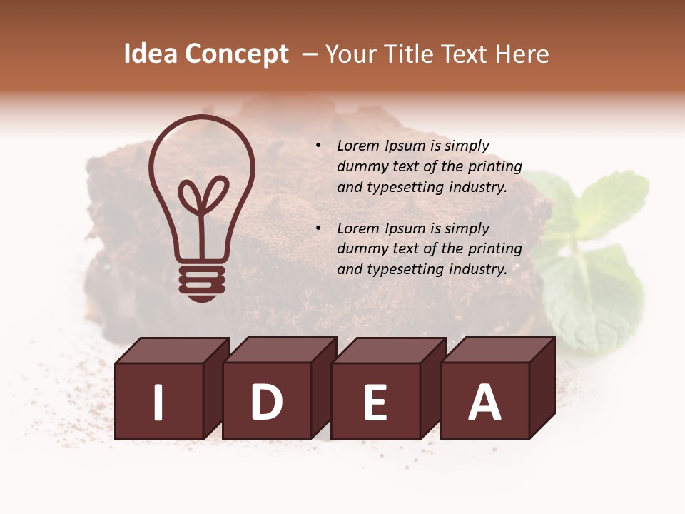 Coffee Truffle Object PowerPoint Template