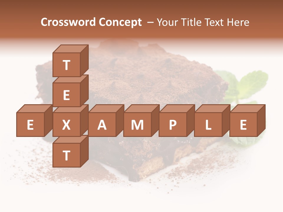 Coffee Truffle Object PowerPoint Template