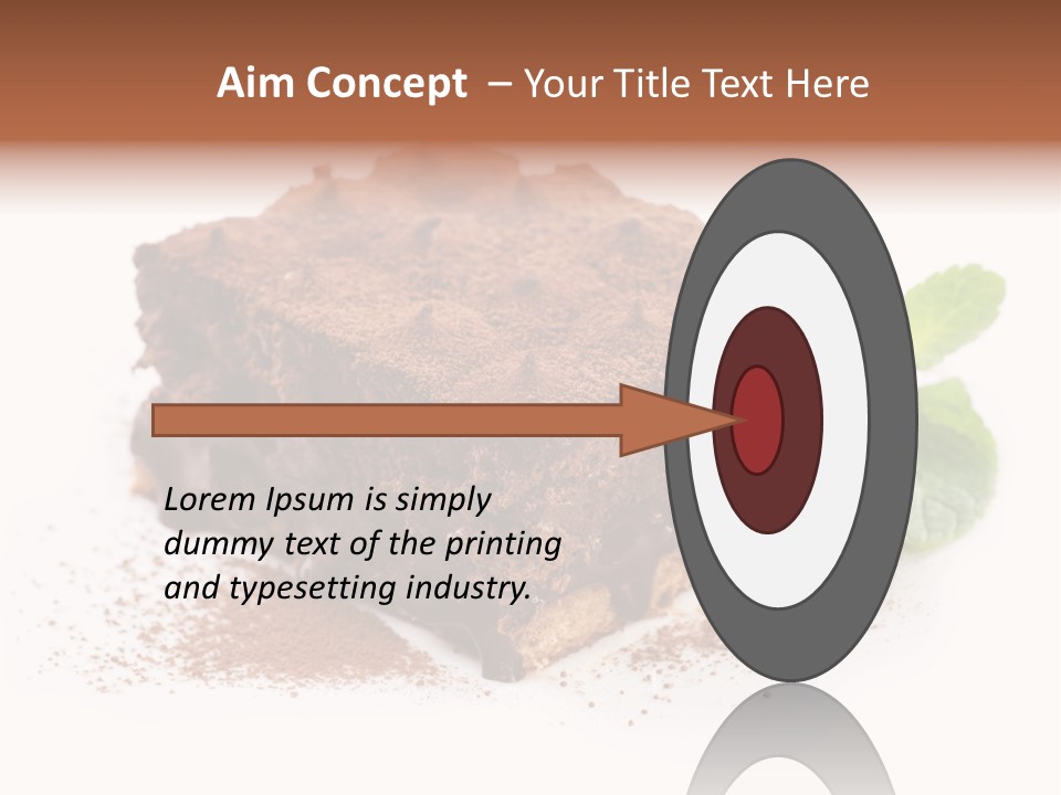 Coffee Truffle Object PowerPoint Template