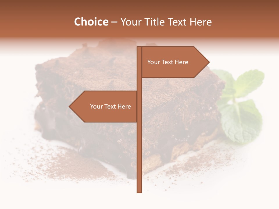 Coffee Truffle Object PowerPoint Template