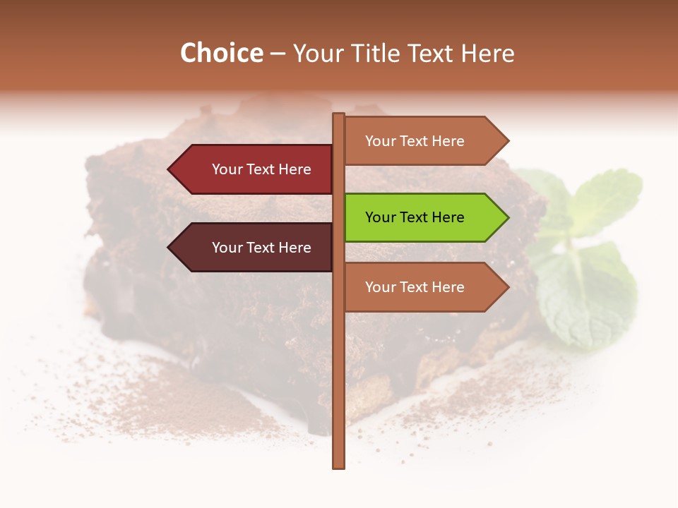 Coffee Truffle Object PowerPoint Template