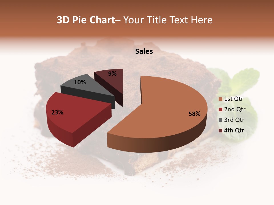 Coffee Truffle Object PowerPoint Template
