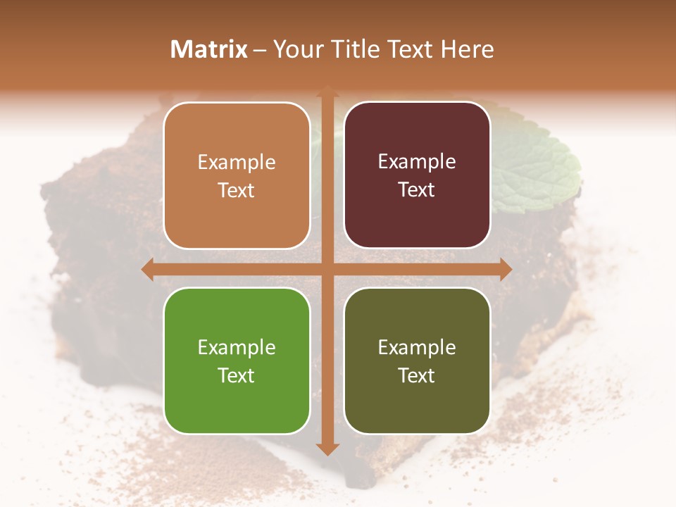 Restaurant Chocolate Copy PowerPoint Template