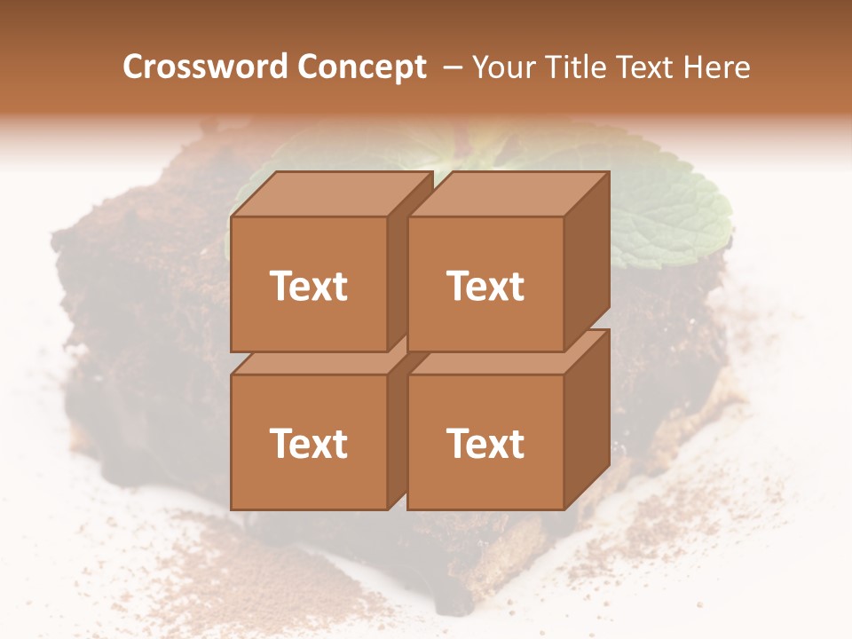 Restaurant Chocolate Copy PowerPoint Template