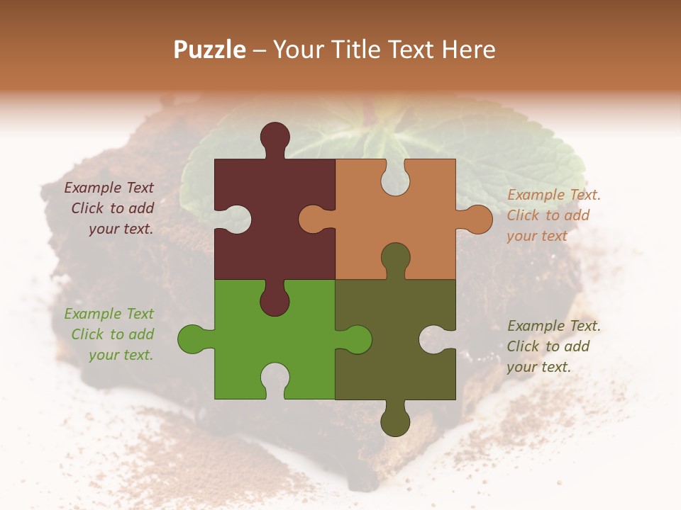 Restaurant Chocolate Copy PowerPoint Template