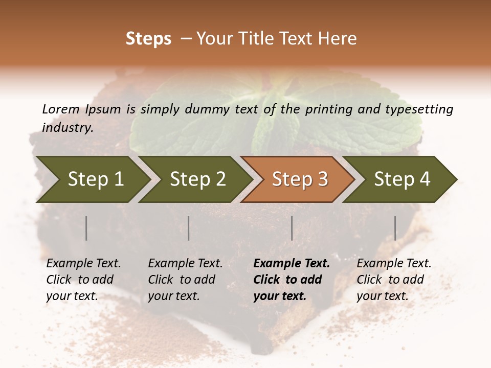 Restaurant Chocolate Copy PowerPoint Template