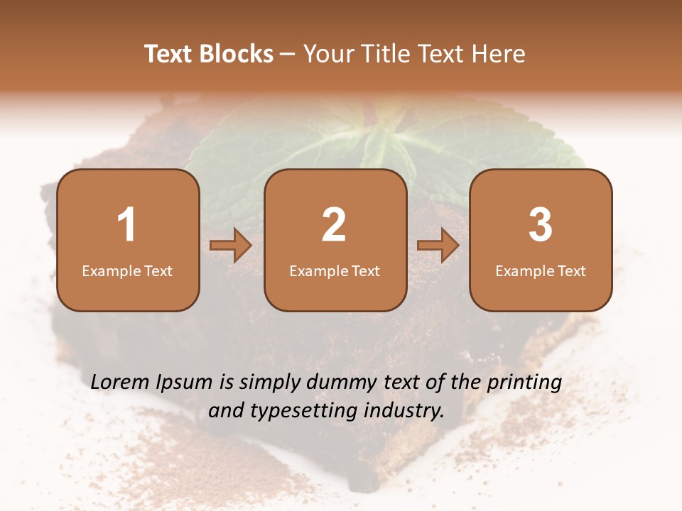 Restaurant Chocolate Copy PowerPoint Template