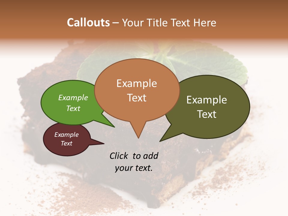 Restaurant Chocolate Copy PowerPoint Template