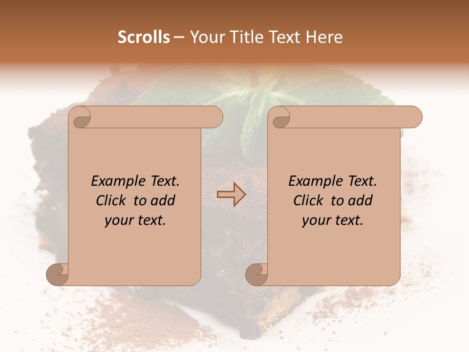 Restaurant Chocolate Copy PowerPoint Template