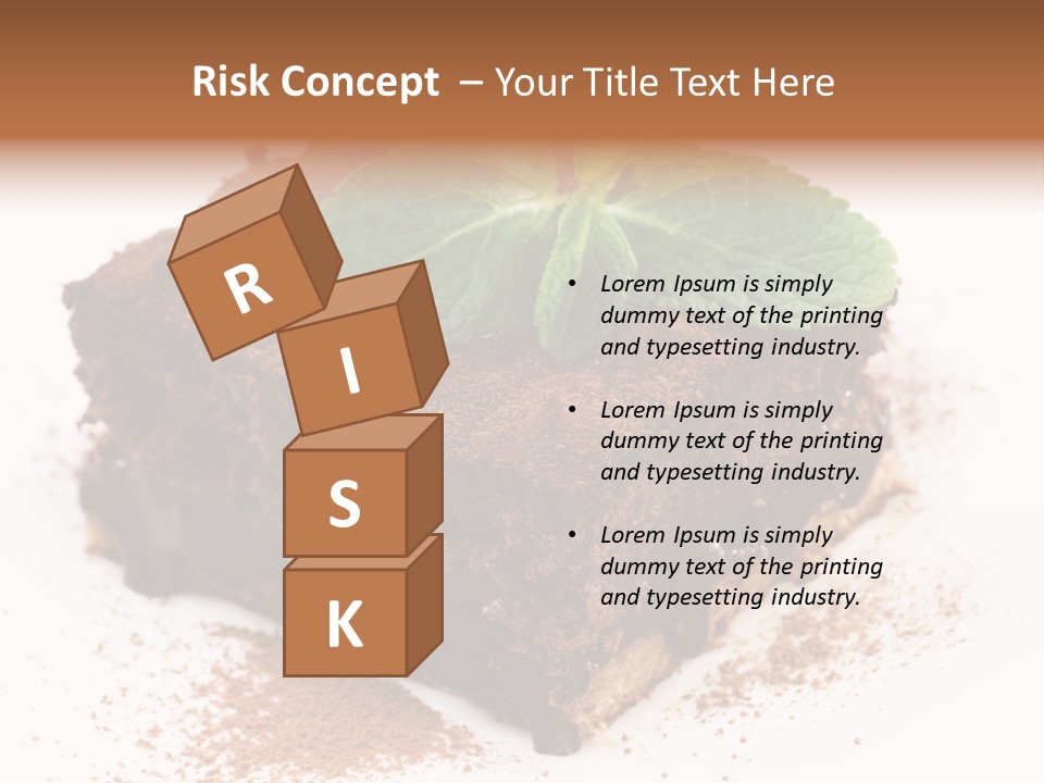 Restaurant Chocolate Copy PowerPoint Template