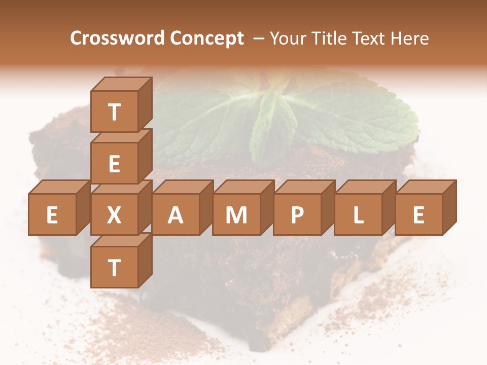 Restaurant Chocolate Copy PowerPoint Template