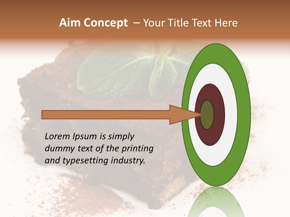 Restaurant Chocolate Copy PowerPoint Template