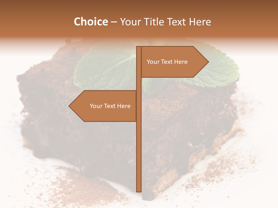 Restaurant Chocolate Copy PowerPoint Template