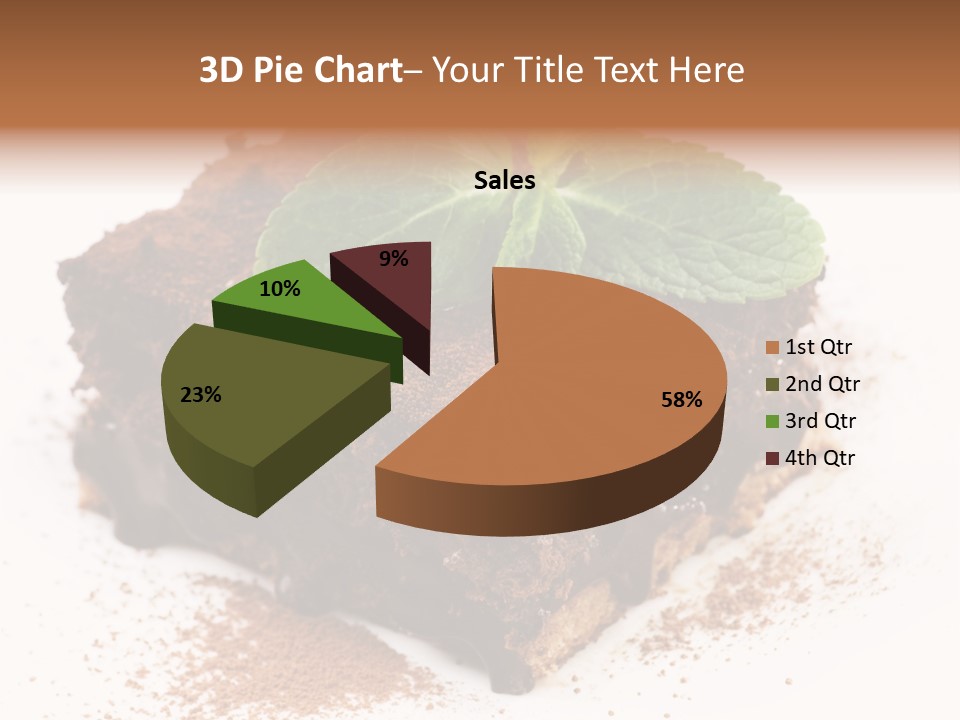 Restaurant Chocolate Copy PowerPoint Template