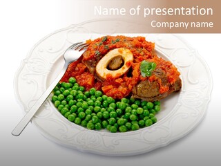 Restaurant Parsley Board PowerPoint Template