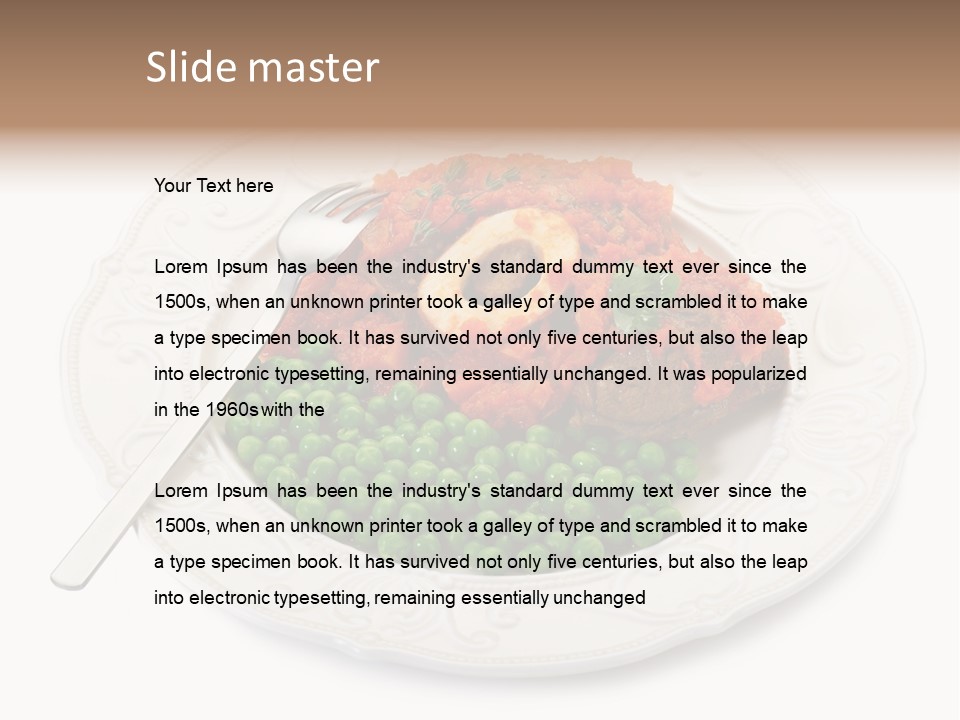 Restaurant Parsley Board PowerPoint Template