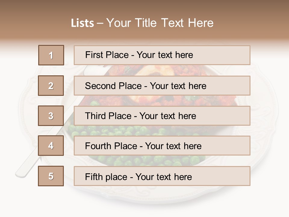 Restaurant Parsley Board PowerPoint Template