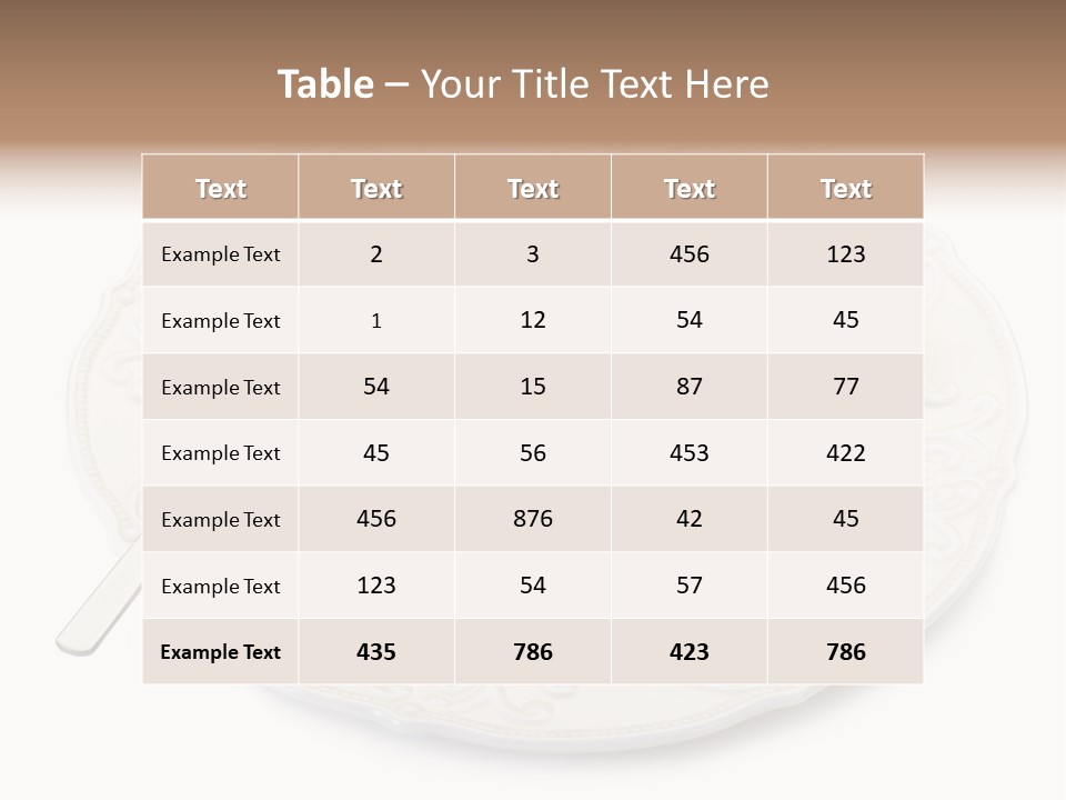 Restaurant Parsley Board PowerPoint Template