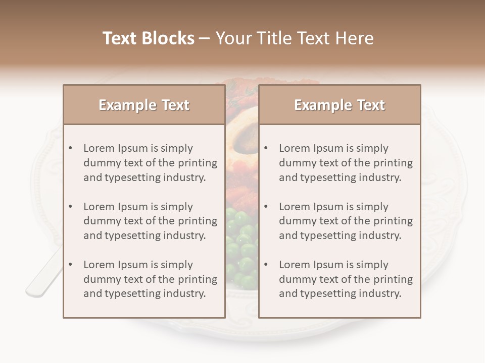 Restaurant Parsley Board PowerPoint Template
