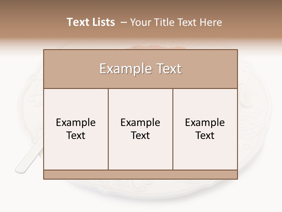Restaurant Parsley Board PowerPoint Template
