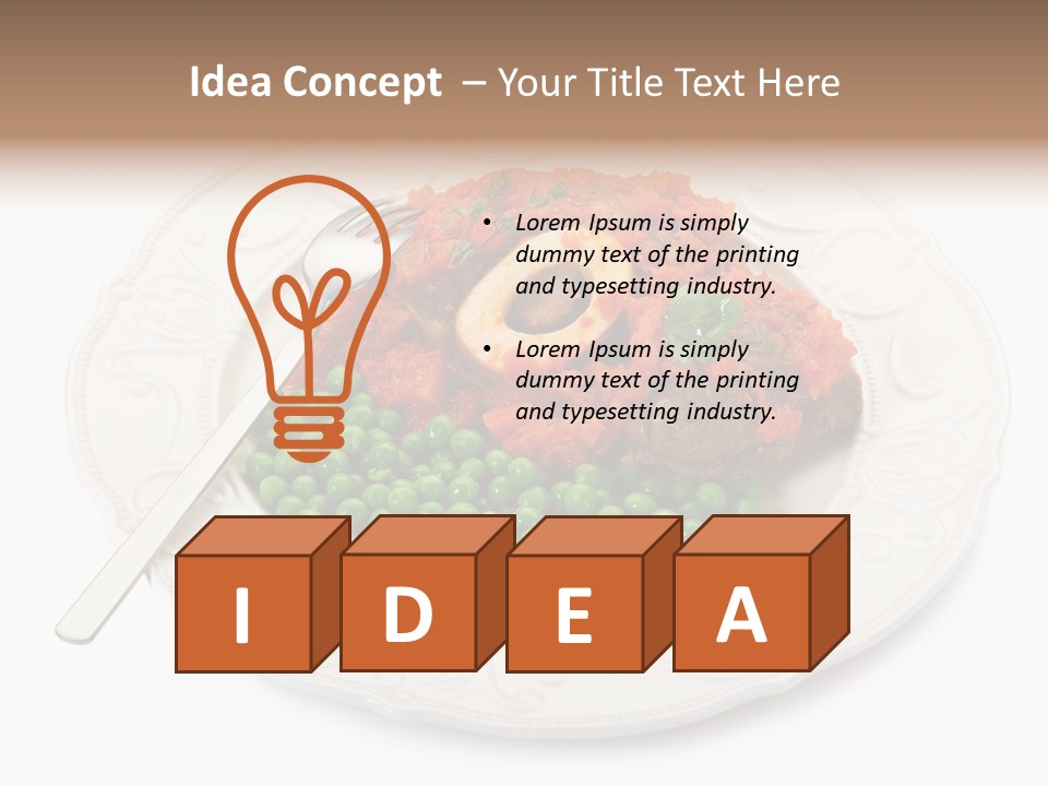 Restaurant Parsley Board PowerPoint Template