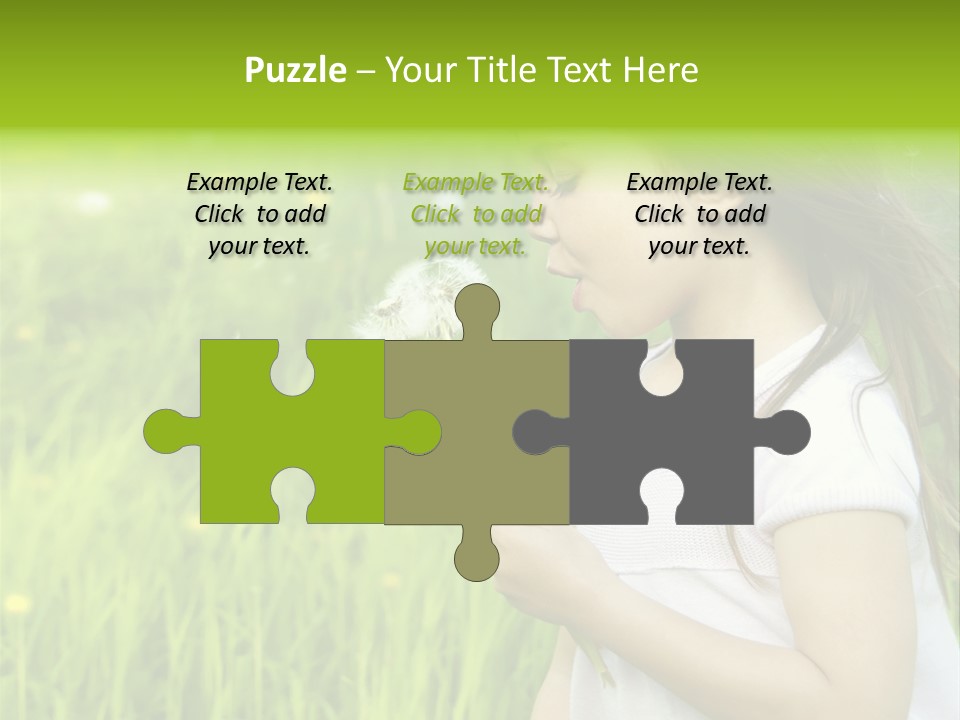 Dandelion Vacation Backlight PowerPoint Template