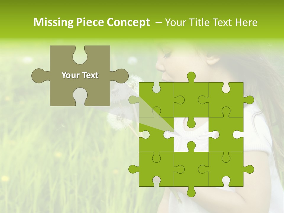 Dandelion Vacation Backlight PowerPoint Template