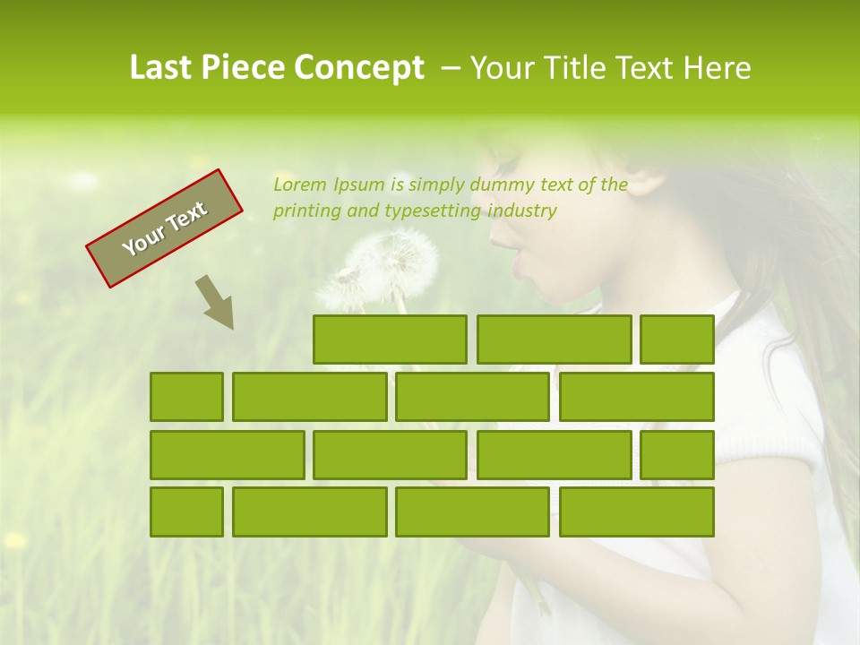 Dandelion Vacation Backlight PowerPoint Template