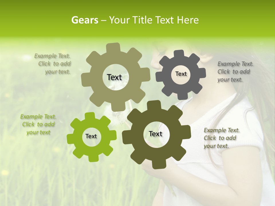 Dandelion Vacation Backlight PowerPoint Template