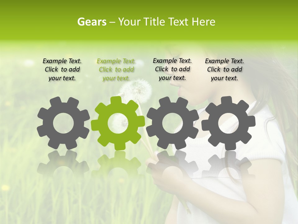 Dandelion Vacation Backlight PowerPoint Template