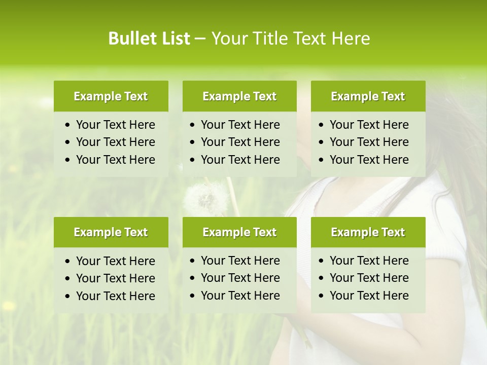 Dandelion Vacation Backlight PowerPoint Template