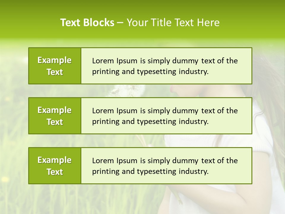 Dandelion Vacation Backlight PowerPoint Template