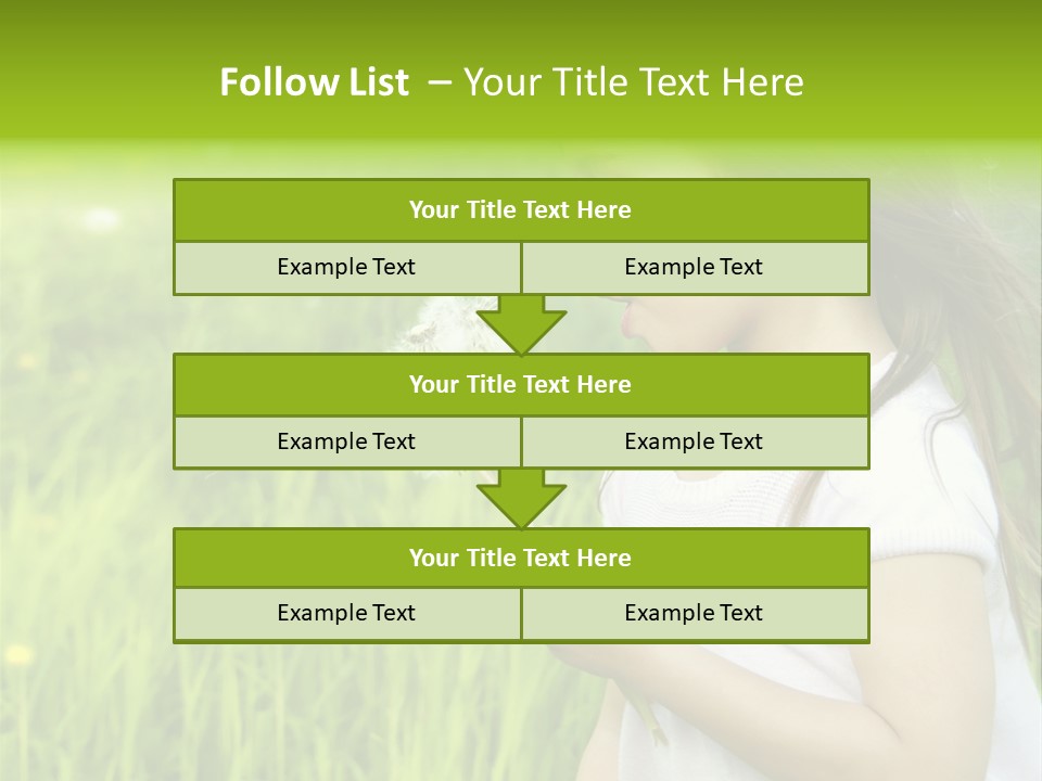 Dandelion Vacation Backlight PowerPoint Template