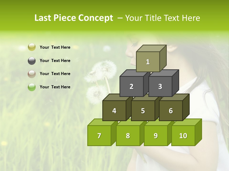 Dandelion Vacation Backlight PowerPoint Template