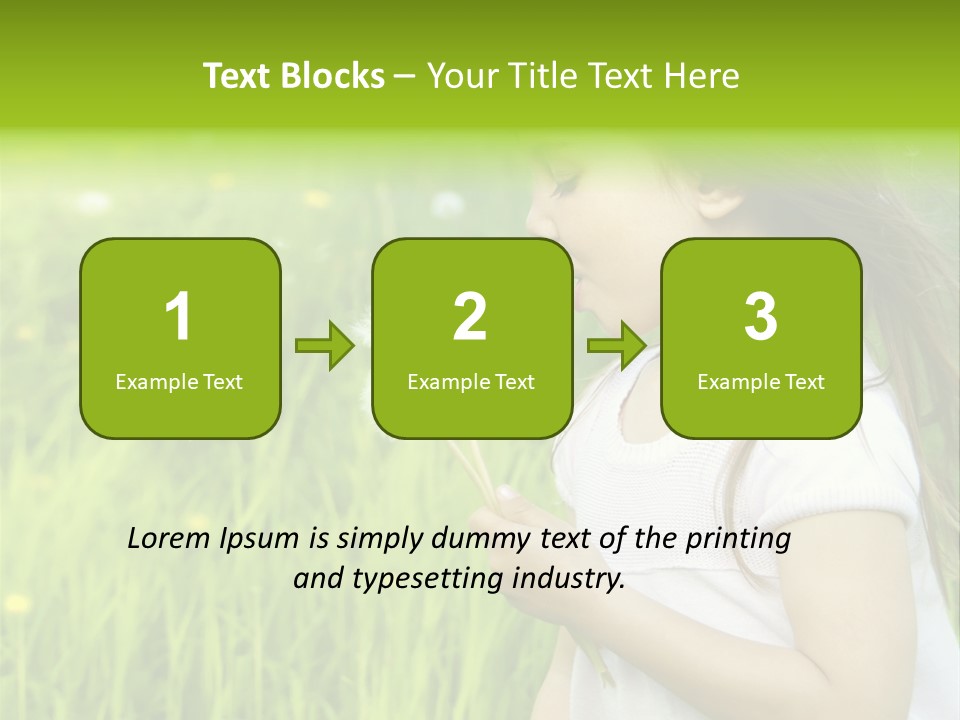 Dandelion Vacation Backlight PowerPoint Template