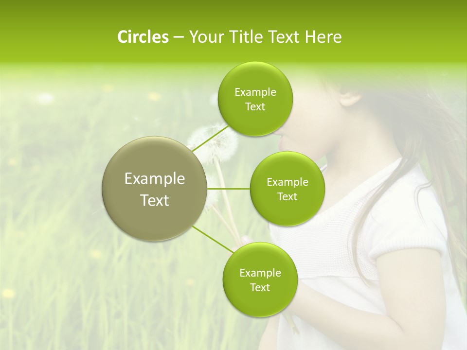 Dandelion Vacation Backlight PowerPoint Template