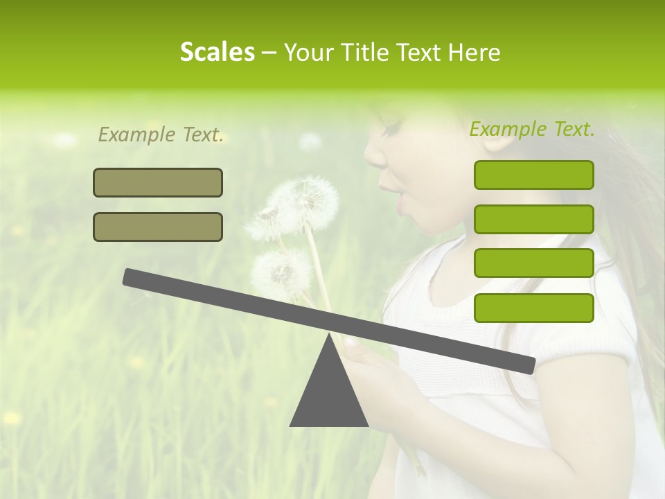 Dandelion Vacation Backlight PowerPoint Template