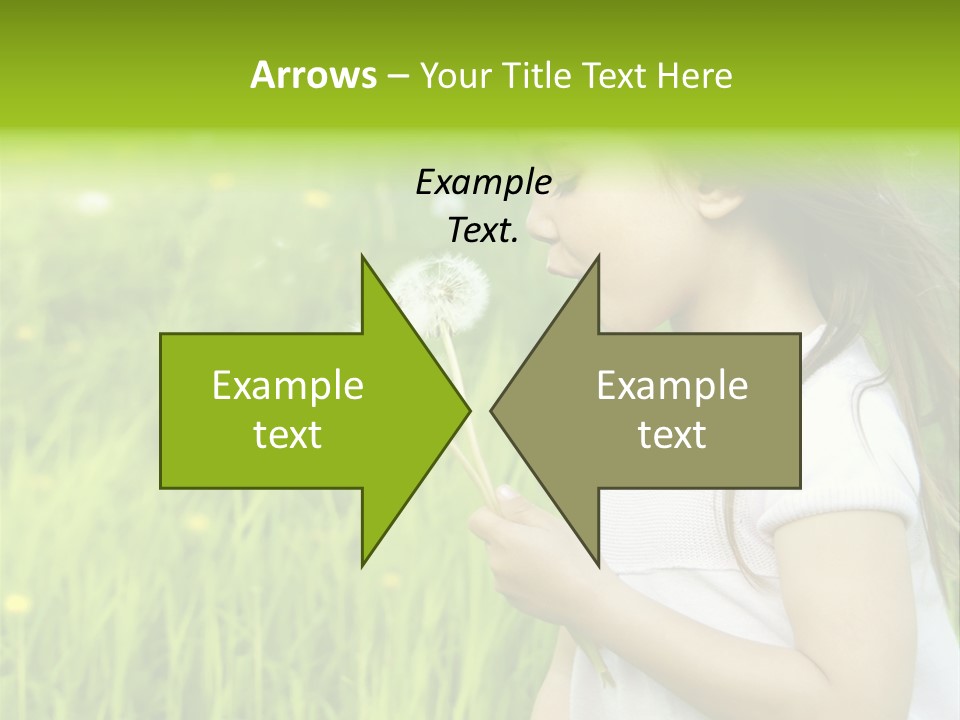 Dandelion Vacation Backlight PowerPoint Template