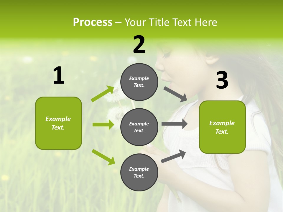 Dandelion Vacation Backlight PowerPoint Template