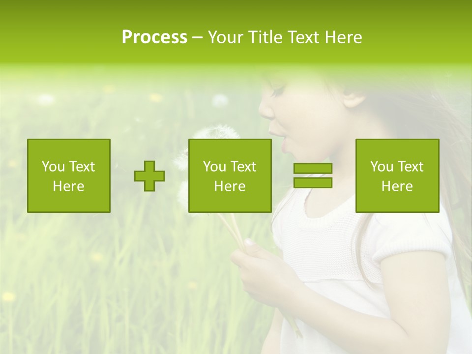 Dandelion Vacation Backlight PowerPoint Template