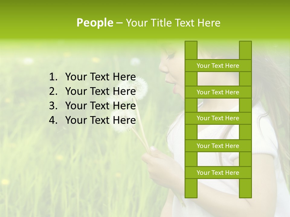 Dandelion Vacation Backlight PowerPoint Template