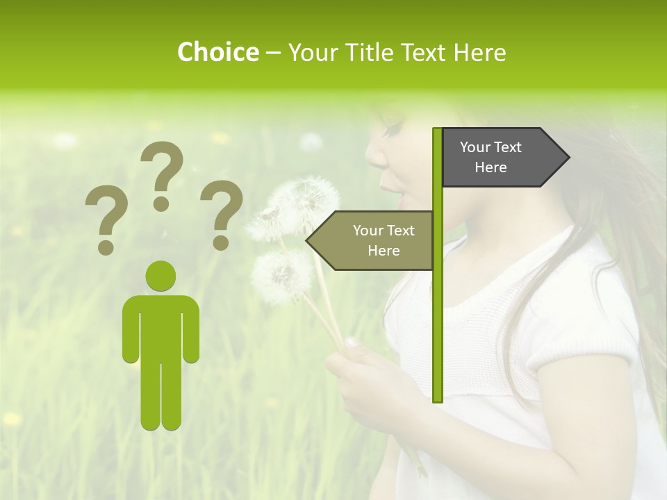 Dandelion Vacation Backlight PowerPoint Template