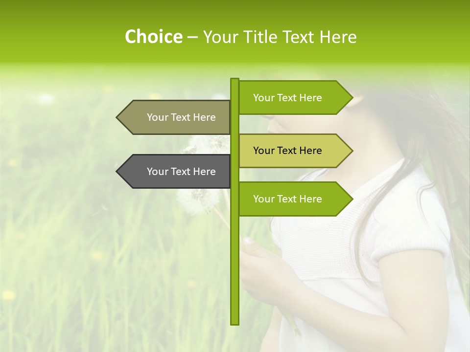 Dandelion Vacation Backlight PowerPoint Template