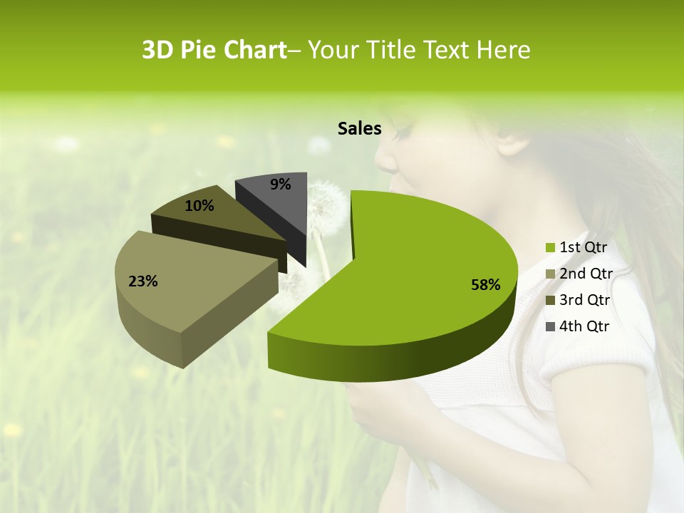 Dandelion Vacation Backlight PowerPoint Template