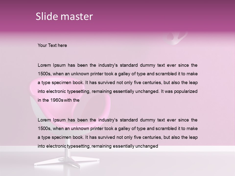 Seat Nobody Floor PowerPoint Template