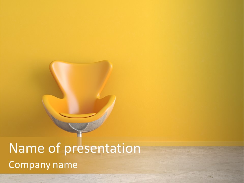 Seat Lamp Design PowerPoint Template