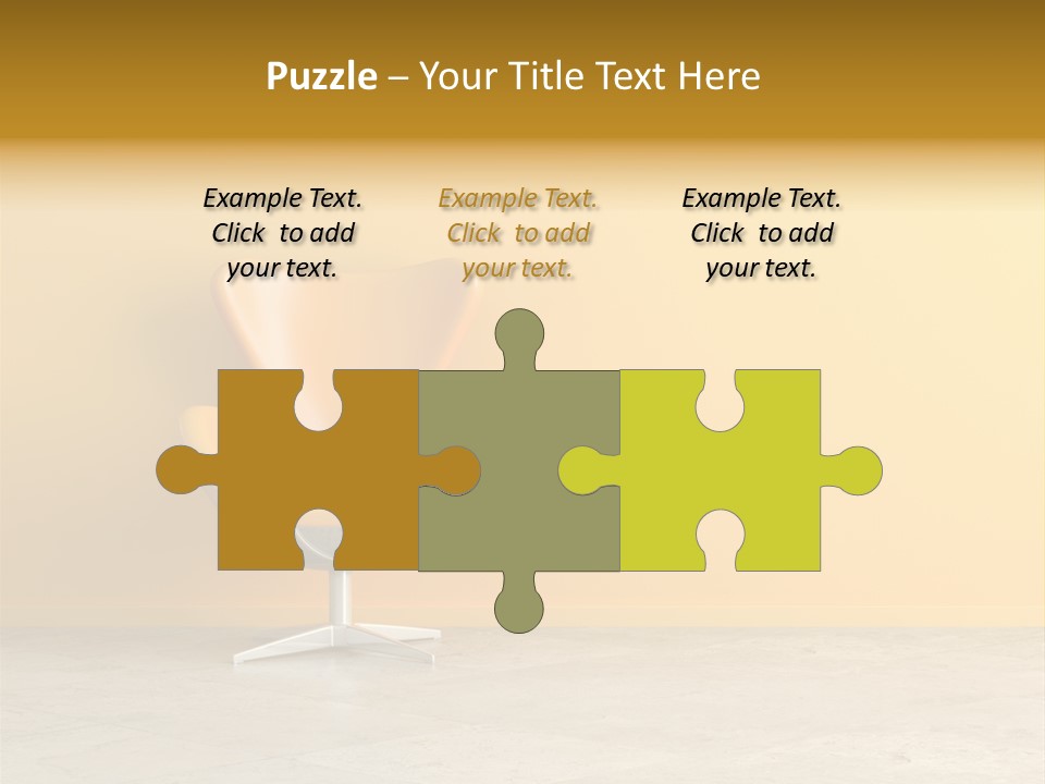 Seat Lamp Design PowerPoint Template
