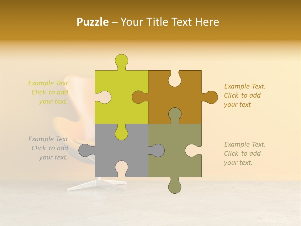 Seat Lamp Design PowerPoint Template