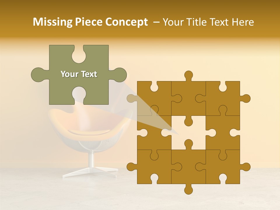 Seat Lamp Design PowerPoint Template