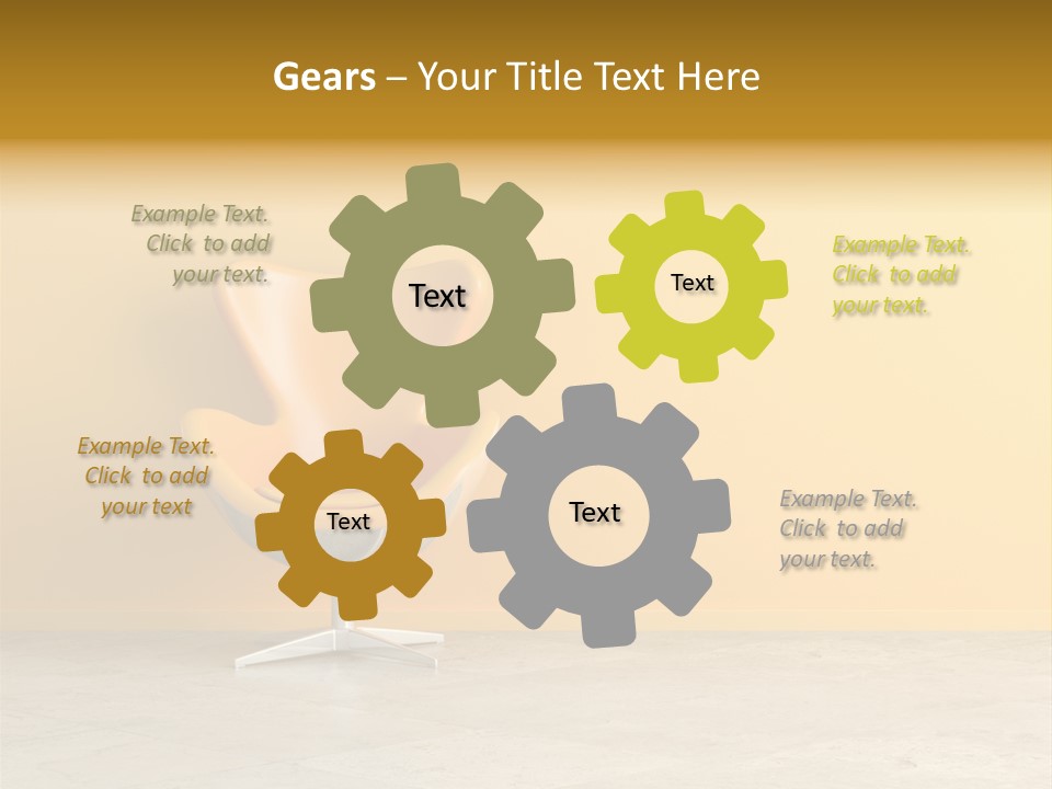 Seat Lamp Design PowerPoint Template